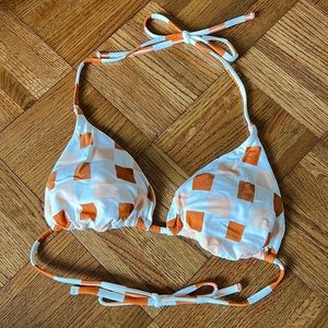 RIP CURL CHECKERED BIKINI TOP - M/L Cup